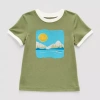 Okie Dokie Toddler & Little Boys Crew Neck Short Sleeve Graphic T-shirt In Green