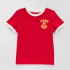 Okie Dokie Toddler & Little Boys Crew Neck Short Sleeve Graphic T-shirt In Red