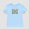 Okie Dokie Toddler & Little Boys Crew Neck Short Sleeve Regular Fit Graphic T-shirt In Blue