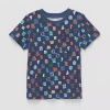Okie Dokie Toddler & Little Boys Crew Neck Short Sleeve Regular Fit Graphic T-shirt In Blue