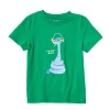 Okie Dokie Toddler & Little Boys Crew Neck Short Sleeve Regular Fit Graphic T-shirt In Green