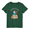Okie Dokie Toddler & Little Boys Crew Neck Short Sleeve Regular Fit Graphic T-shirt In Green