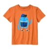 Okie Dokie Toddler & Little Boys Crew Neck Short Sleeve Regular Fit Graphic T-shirt In Orange
