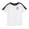 Okie Dokie Toddler & Little Boys Crew Neck Short Sleeve Regular Fit Graphic T-shirt In White