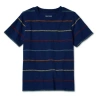 Okie Dokie Toddler & Little Boys Crew Neck Short Sleeve T-shirt In Blue