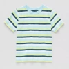 Okie Dokie Toddler & Little Boys Crew Neck Short Sleeve T-shirt In Blue