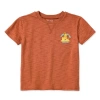 Okie Dokie Toddler & Little Boys Crew Neck Short Sleeve T-shirt In Brown