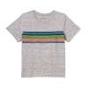 Okie Dokie Toddler & Little Boys Crew Neck Short Sleeve T-shirt In Gray