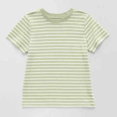 Okie Dokie Toddler & Little Boys Crew Neck Short Sleeve T-shirt In Green