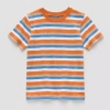 Okie Dokie Toddler & Little Boys Crew Neck Short Sleeve T-shirt In Orange