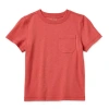 Okie Dokie Toddler & Little Boys Crew Neck Short Sleeve T-shirt In Red