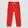 Okie Dokie Toddler & Little Boys Cuffed Regular Fit Fleece Jogger Pant In Red