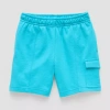 Okie Dokie Toddler & Little Boys French Terry Cargo Short In Blue