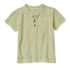 Okie Dokie Toddler & Little Boys Henley Neck Short Sleeve T-shirt In Green
