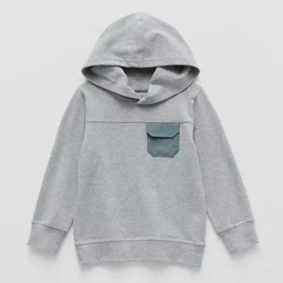 Okie Dokie Toddler & Little Boys Long Sleeve Hoodie In Gray
