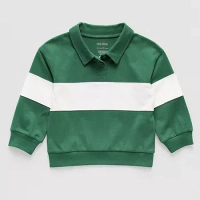 Okie Dokie Toddler & Little Boys Long Sleeve Sweatshirt In Green