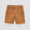 Okie Dokie Toddler & Little Boys Mid Rise Pull-on Short In Brown