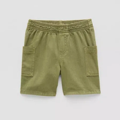 Okie Dokie Toddler & Little Boys Mid Rise Pull-on Short In Green