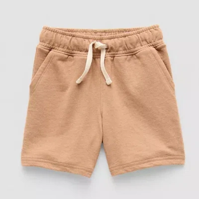 Okie Dokie Toddler & Little Boys Pull-on Short In Brown