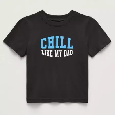 Okie Dokie Toddler & Little Boys Round Neck Short Sleeve Regular Fit Graphic T-shirt In Black