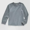 Okie Dokie Toddler & Little Boys Round Neck Waffle Long Sleeve T-shirt In Gray