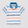 Okie Dokie Toddler & Little Boys Short Sleeve Regular Fit Polo Shirt In Orange