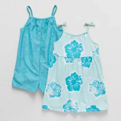 Okie Dokie Toddler & Little Girls 2-pc. Dress Set In Blue