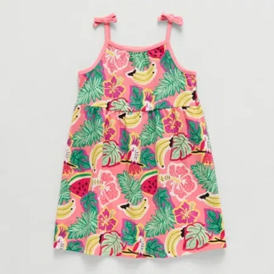 Okie Dokie Toddler & Little Girls A-line Dress In Pink