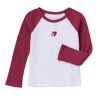 Okie Dokie Toddler & Little Girls Crew Neck Long Sleeve Regular Fit Graphic T-shirt In Pink