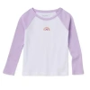 Okie Dokie Toddler & Little Girls Crew Neck Long Sleeve Regular Fit Graphic T-shirt In Purple