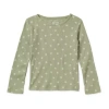 Okie Dokie Toddler & Little Girls Crew Neck Long Sleeve T-shirt In Green