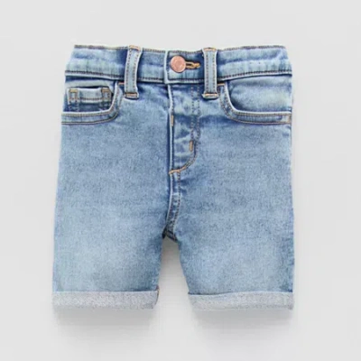 Okie Dokie Toddler & Little Girls Mid Rise Denim Short In Blue