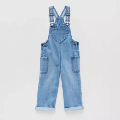 Okie Dokie Toddler & Little Girls Overalls In Blue