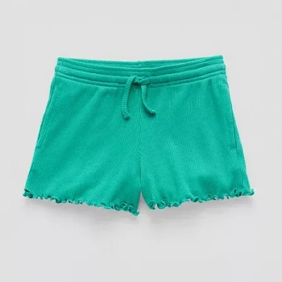 Okie Dokie Toddler & Little Girls Pull-on Short In Green