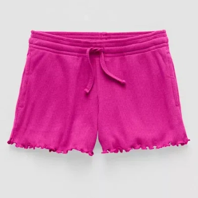 Okie Dokie Toddler & Little Girls Pull-on Short In Pink
