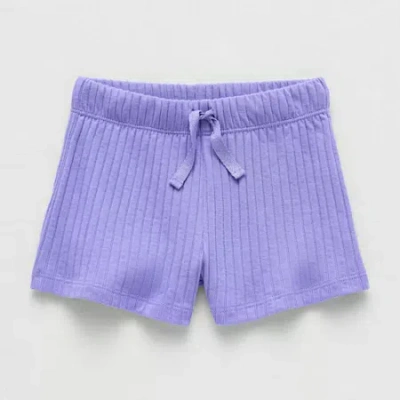 Okie Dokie Toddler & Little Girls Pull-on Short In Purple