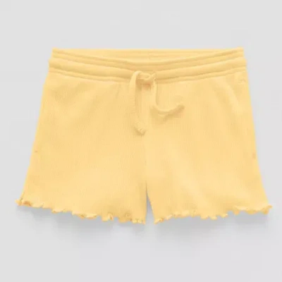 Okie Dokie Toddler & Little Girls Pull-on Short In Yellow