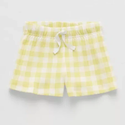 Okie Dokie Toddler & Little Girls Pull-on Short In Yellow