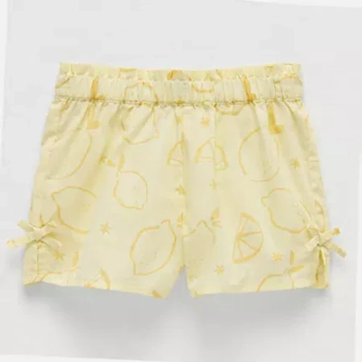 Okie Dokie Toddler & Little Girls Pull-on Short In Yellow