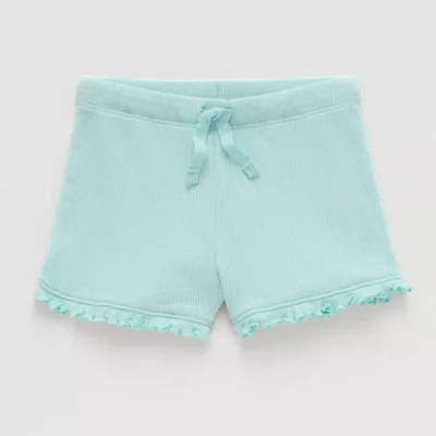 Okie Dokie Toddler & Little Girls Pull-on Short In Blue