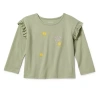 Okie Dokie Toddler & Little Girls Round Neck Long Sleeve Regular Fit Graphic T-shirt In Green