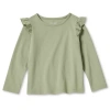 Okie Dokie Toddler & Little Girls Round Neck Long Sleeve T-shirt In Green