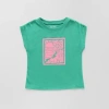 Okie Dokie Toddler & Little Girls Round Neck Short Sleeve Graphic T-shirt In Green