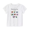 Okie Dokie Toddler & Little Girls Round Neck Short Sleeve Regular Fit Graphic T-shirt In White