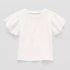 Okie Dokie Toddler & Little Girls Round Neck Short Sleeve T-shirt In White
