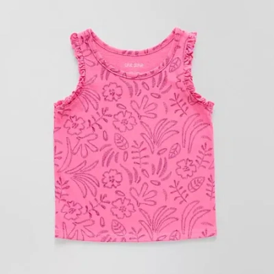 Okie Dokie Toddler & Little Girls Round Neck Sleeveless Tank Top In Pink