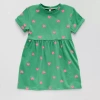Okie Dokie Toddler & Little Girls Short Sleeve A-line Dress In Green
