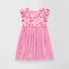 Okie Dokie Toddler & Little Girls Sleeveless Flutter Tutu Dress In Pink
