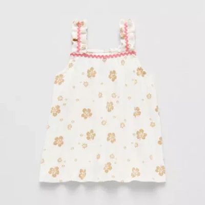 Okie Dokie Toddler & Little Girls Tank Top In White