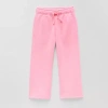 Okie Dokie Toddler & Little Girls Wide Leg Regular Fit Fleece Pull-on Pant In Pink